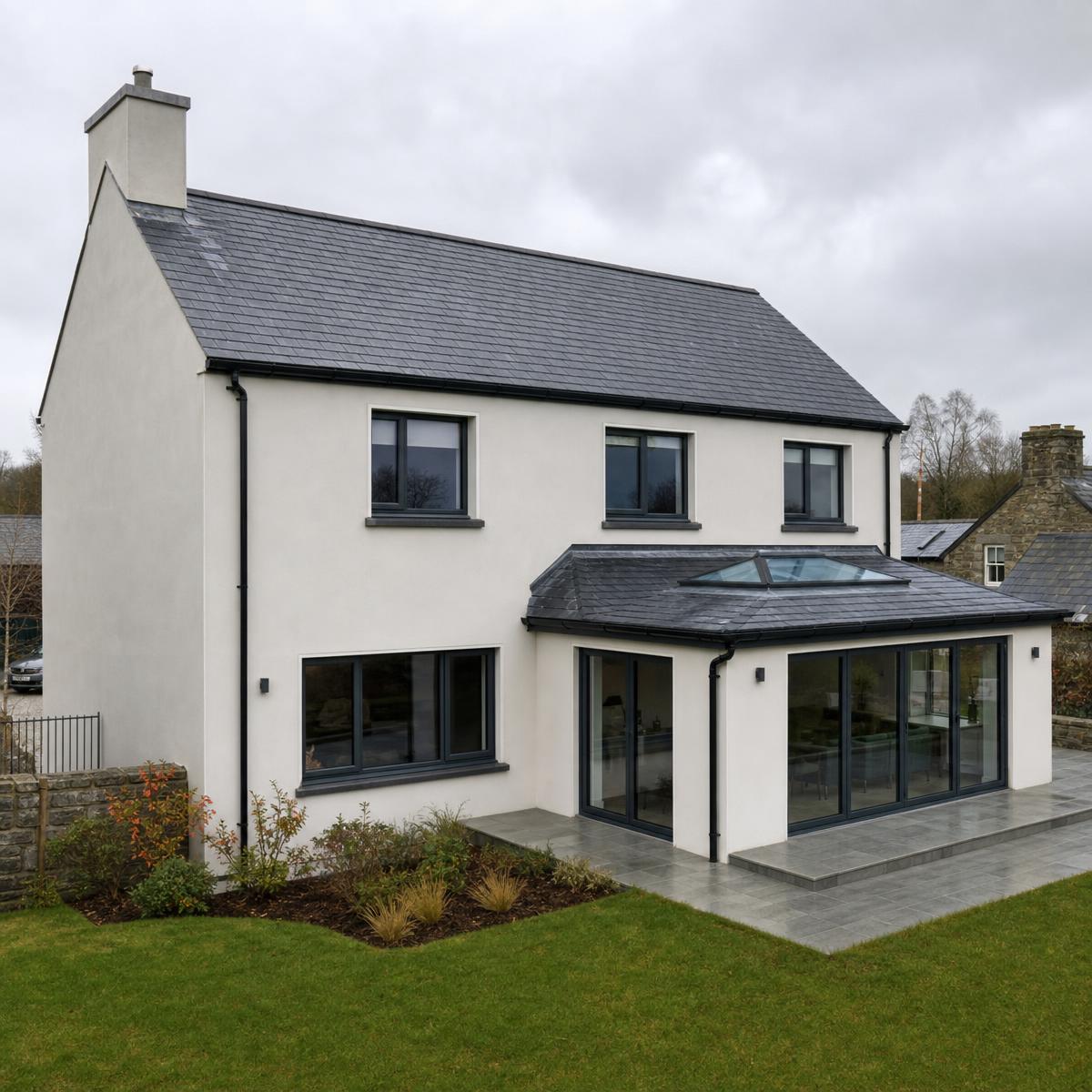 Completed home renovation with a new tiled roof in County Kerry